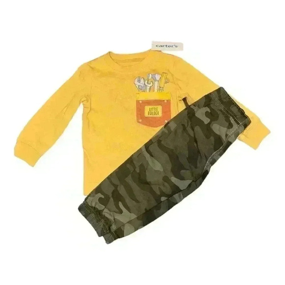 🎄NWT Carters 2 piece long sleeve/jogger set - 12 months - Picture 5 of 5